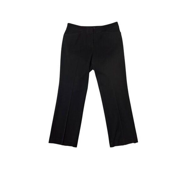 Liz Claiborne Black Petite Wide-Leg Pants Womens Size 8P 1788 - Picture 1 of 7